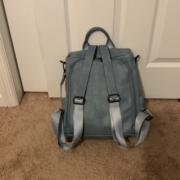 Blue Backpack/ Shoulder Bag - Picture 5 of 9